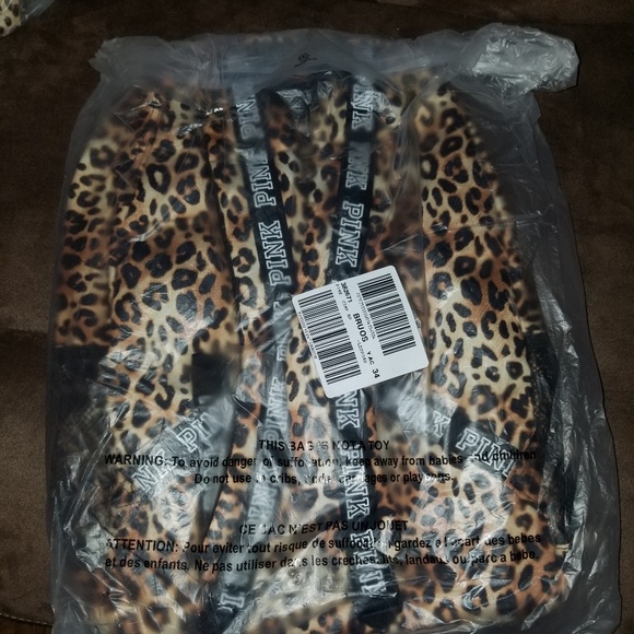 NEW Victoria's Secret PINK Cheetah Backpack - Picture 3 of 8